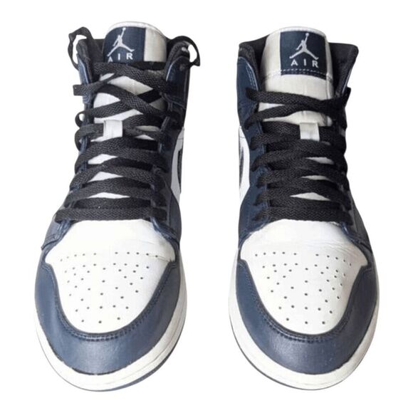 NIKE Air Jordan 1 Mid \'Armory Navy\' Sneakers Size 9 main image 8